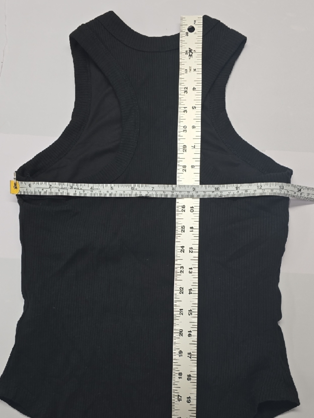 Fabletics Black Ribbed Racerback Tank‎ - Picture 6 of 7